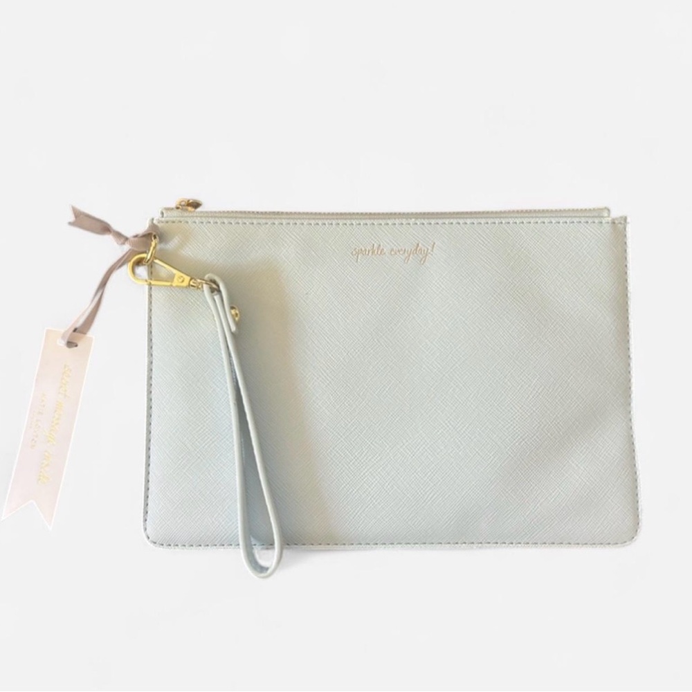 Katie Loxton Saffiano Leather Light Blue Clutch (brand‎ new)